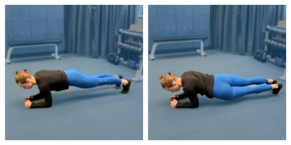 Plank with Hip Dips