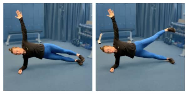 Plank with Hip Abduction