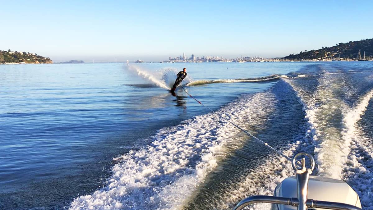 Kevin Stone, MD Water Skiing on the San Francisco Bay