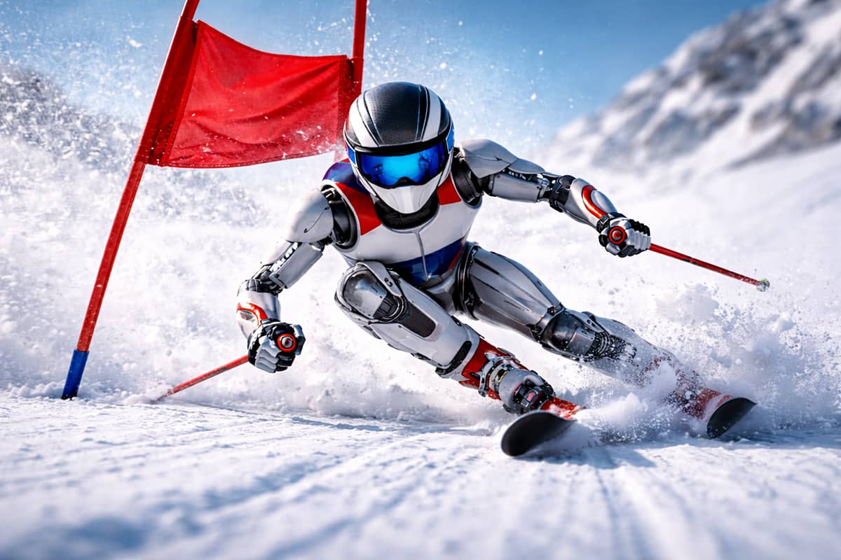 Art of Robot Downhill Ski Racing 