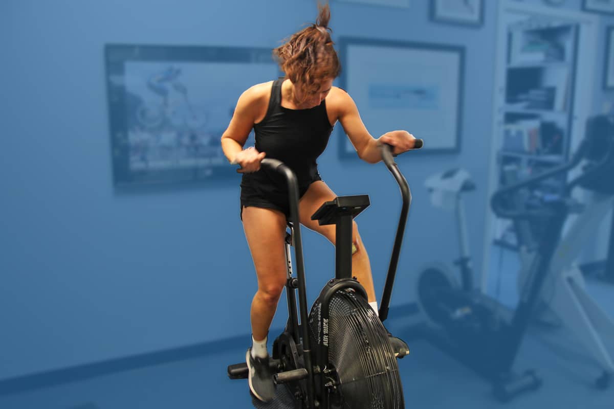 Knee Surgery Patient Well Leg Cycling