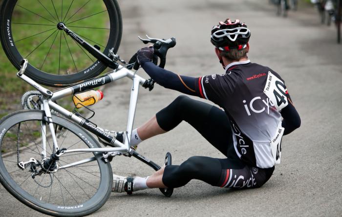 Don't put away your bike after breaking your clavicle