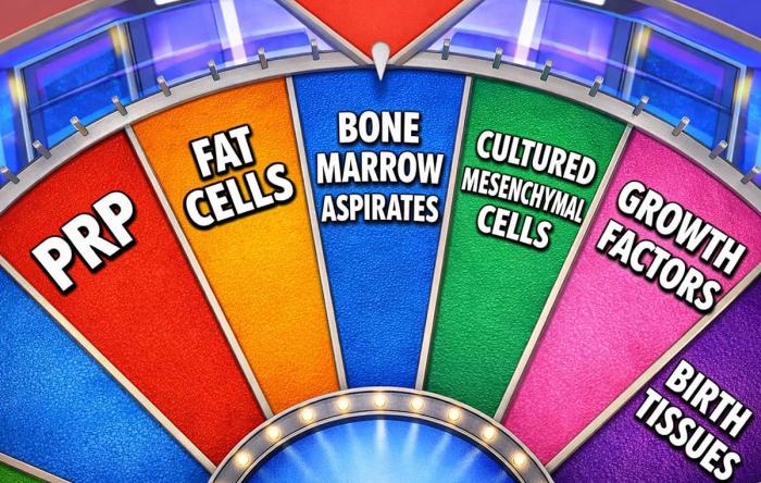 Wheel of Joint Injections 