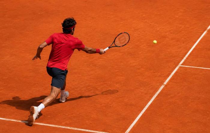 Tennis Player on Clay