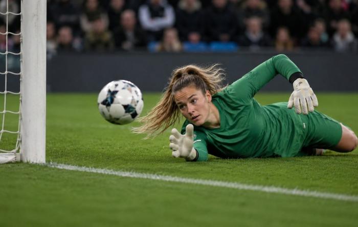 Goalkeeper missing save
