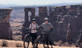 Kevin on a biking trip with his wife in Utah 