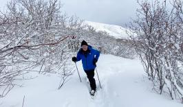 Kevin cross-country skiing in Colorado
