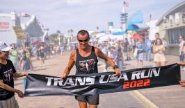 Richard Donovan Finish TransUSA Run